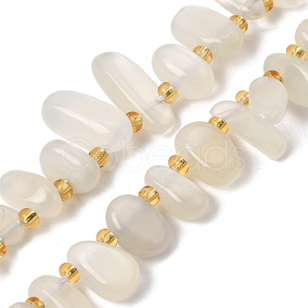 Natural White Moonstone Beads Strands GG-CBADF20-A03-1