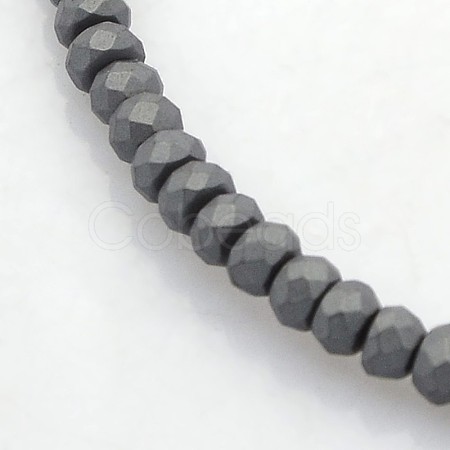 Electroplate Non-magnetic Synthetic Hematite Beads Strands G-J208G-03-1
