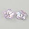 Transparent Acrylic Beads, AB Color, Flower, Plum, 11.5x3mm, Hole: 1.8mm