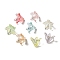 Transparent Acrylic Bead Caps, Lily Flower, Random Color, 16x12mm, Hole: 1.2mm, 825pcs/500g