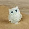 Crystal Owl Figurine Collectible, Crystal Owl Glass Figurine, Crystal Owl Figurine Ornament, for Home Office Decor Gifts Owl Lovers, Aquamarine, 60x51x43mm