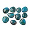 Natural Regalite/Imperial Jasper/Sea Sediment Jasper Cabochons, Dyed, Nuggets, Blue, 28~33x23.9~25x6~7.2mm