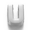 Alloy Slide Charms, Letter U, 12.5x9.5x4mm, Hole: 1.5x8mm