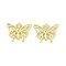 Alloy Enamel Pendants, Butterfly, Golden, 22x27.5x3mm, Hole: 1.8mm