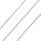 925 Sterling Silver Paperclip Chains, Soldered, without Spool/Card Paper, Silver, 1.5x1x0.5mm