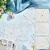 Flower Multi-Layer Polyester & Sequin Embroidery Appliques PATC-WH0010-35-3