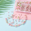 497Pcs 5 Style Rainbow ABS Plastic Imitation Pearl Beads OACR-YW0001-09C-9