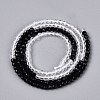 Transparent Glass Beads Strands GLAA-N074-01A-02-3