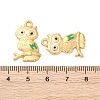 304 Stainless Steel Enamel Pendants STAS-B085-23G-3
