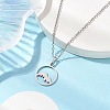 Non-Tarnish 201 Stainless Steel Pendnat Necklaces NJEW-JN04764-02-5