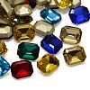 Faceted Rectangle K9 Glass Pointed Back Rhinestone Cabochons RGLA-A017-8x10mm-SM-2