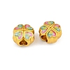 Alloy Enamel Beads ENAM-D318-01G-06-2