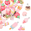 30Pcs 2 Styles Ocean Theme Opaque Resin Pendants RESI-SC0036-48-1
