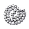 Electroplated Natural Lava Rock Beads Strands G-A256-F01-01B-3