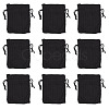 20Pcs Rectangle Polyester Imitation Burlap Packing Pouches Drawstring Bags ABAG-TA0001-95D-3