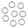 Non-Tarnish 304 Stainless Steel Open Jump Rings X-STAS-F191-12P-C-1