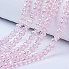 Electroplate Glass Beads Strands EGLA-A034-T4mm-B12-1