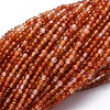 Natural Carnelian Beads Strands G-A177-04-19-1