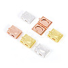 6Pcs 3 Colors Brass Locket Pendants KK-TA0001-98-3