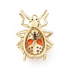 Rack Plating Brass Micro Pave Colorful Cubic Zirconia Pendants ZIRC-C039-03G-2