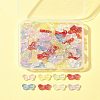 105Pcs 7 Colors UV Plating Iridescent Transparent Acrylic Beads OACR-FS0001-88-6