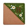 4Pcs Letter Personalized Hand Embroidered Corner Bookmarks JX587B-2