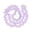 Electroplate AB Color Plated Glass Beads Strands EGLA-B004-02A-NA01-2