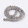 Natural Grey Agate Bead Strands X-G-H055-8mm-2