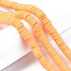 Flat Round Handmade Polymer Clay Beads CLAY-R067-10mm-15-4