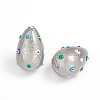 Paint Sprayed Shell Pearl Beads BSHE-I010-09-3