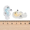 10Pcs Transparent Luminous Acrylic Pendants TACR-FP0001-02B-4