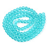 Baking Paint Transparent Glass Bead Strands X-GLAA-S031-6mm-18-2