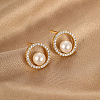 Cubic Zirconia Ring Stud Earrings BR6560-1