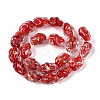 Handmade Gold & Silver Foil Glass Beads FOIL-N030-02G-2