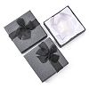 Bowknot Organza Ribbon Cardboard Bracelet Bangle Gift Boxes X-BC148-05-3