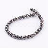 Natural Pyrite Beads Strands G-P303-02-6mm-8-2