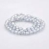 Pearl Luster Plated Glass Faceted Drum Beads Strands GLAA-A032-6mm-PL09-2