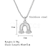 Non-Tarnish 304 Stainless Steel Pendant Necklace GF6823-1-3