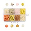 1 Box 6/0 Glass Seed Beads Round  Loose Spacer Beads SEED-X0050-4mm-11-1
