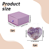 1Pc Natural Amethyst Heart Display Decoration DJEW-FH0001-46-2