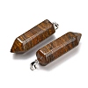 Natural Tiger Iron Pendants GG-CBAA0EE-02P-07-3
