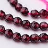 Natural Garnet Bead Strands X-G-K145-F-3mm-AB-3