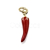 Brass Enamel Pendants KK-Z100-10G-01-1