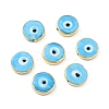 Rack Plating Handmade Evil Eye Lampwork Beads KK-F838-02F-G-3