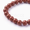 Natural Red Jasper Beads Stretch Bracelets BJEW-F380-01-B02-2