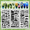 Stainless Steel DIY Nail Art Templates MRMJ-WH0092-187-3