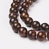 Natural Bronzite Beads Strands G-D169-01-6mm-2
