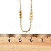PVD Vacuum Plating 304 Stainless Steel Cable Chain Necklaces NJEW-I248-17G-2