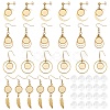 8 Pairs 4 Style 304 Stainless Steel Earring Hooks EJEW-AB00037-1