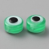 Evil Eye Resin Beads RESI-WH0022-01-1